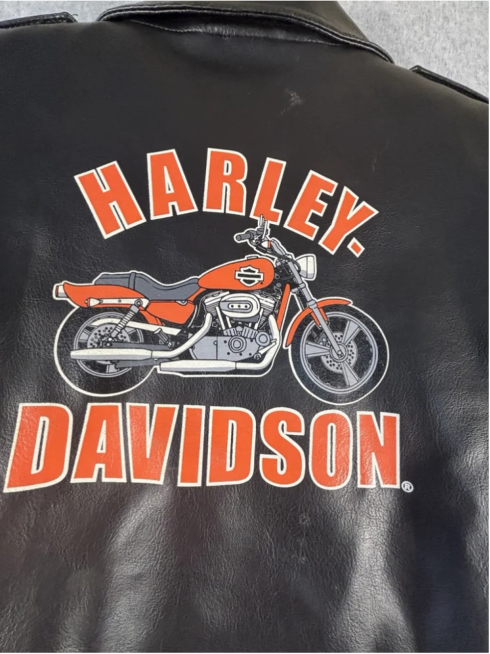Harley Davidson Little Boys Faux Leather Jacket Size 4 Toddler